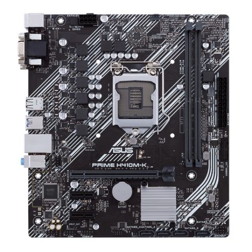 Asus PRIME H410M-K, Intel H410, 1200, Micro ATX, 2 DDR4, VGA, DVI