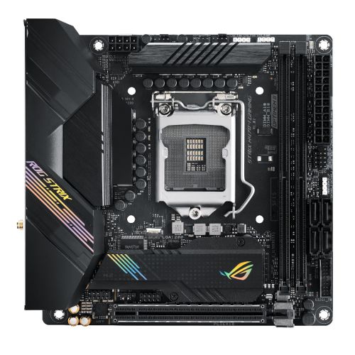Asus ROG STRIX H470-I GAMING, Intel H470, 1200, Mini ITX, 2 DDR4, HDMI, DP, AX Wi-Fi, Dual GB LAN, M.2