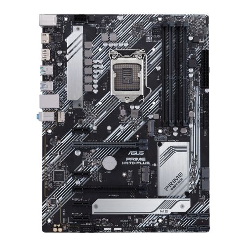 Asus PRIME H470-PLUS, Intel H470, 1200, ATX, 4 DDR4, XFire, HDMI, DP, RGB Lighting, M.2