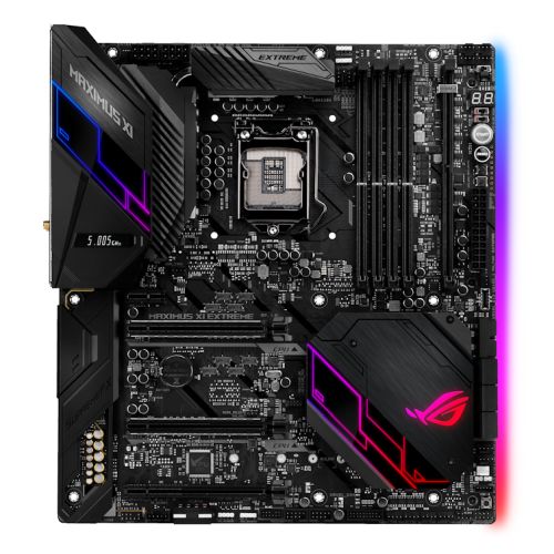 Asus ROG MAXIMUS XI EXTREME, Intel Z390, 1151, EATX, 4 DDR4, XFire/SLI, HDMI, Wi-Fi, Dual LAN (1 x 5GB), RGB Lighting
