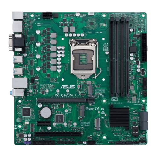 Asus PRO Q470M-C/CSM - Corporate Stable Model, Intel Q470, 1200, Micro ATX, 4 DDR4, VGA, HDMI, 2 DP, LPC Header, M.2