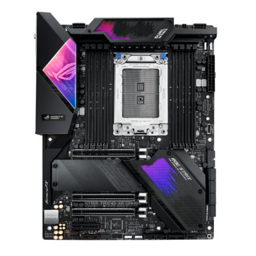 Asus ROG STRIX TRX40-XE GAMING, AMD TRX40, sTRX40, ATX, XFire/SLI, AX Wi-Fi, 2.5GB LAN, RGB Lighting, M.2, 64 Core CPU Support