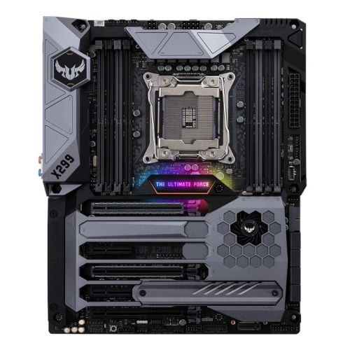 Asus TUF X299 MARK 1, Intel X299, 2066, ATX, 8 DDR4, SLI/XFire, Dual LAN, RGB Lighting, M.2, 5 Year Warranty