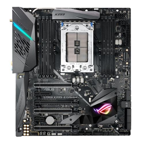 Asus ROG STRIX X399-E GAMING, AMD X399, TR4, EATX, 8 DDR4, XFire/SLI, Wi-Fi, RGB Lighting, M.2