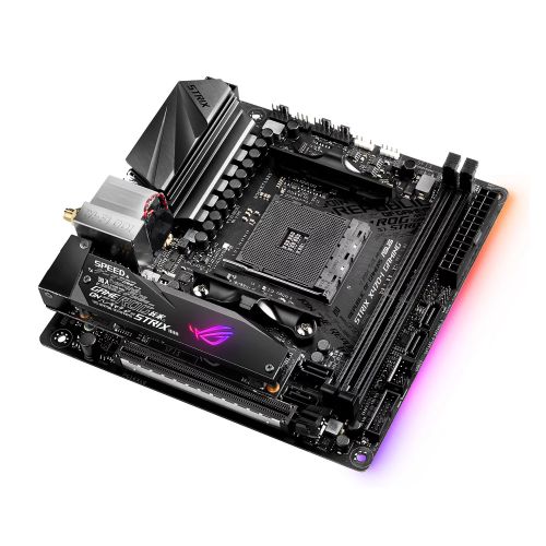 Asus STRIX X470-I GAMING, AMD X470, AM4, Mini ITX, DDR4, HDMI, Wi-Fi, RGB Lighting, M.2