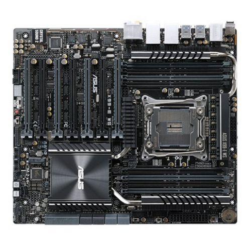 Asus X99-E WS, Workstation, Intel X99, 2011-3, CEB, DDR4, Dual GB LAN, XFire/SLI, RAID, RGB Lighting