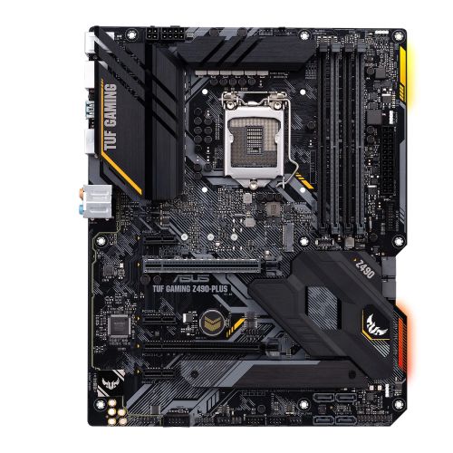 Asus TUF GAMING Z490-PLUS, Intel Z490, 1200, ATX, 4 DDR4, XFire, HDMI, DP, RGB Lighting, M.2