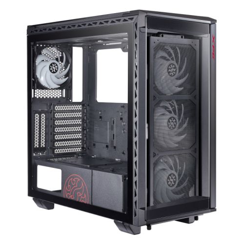 ADATA XPG Battlecruiser Super RGB Gaming Case with 4x Tempered Glass Sides, E-ATX, 4 x ARGB Fans & Controller, Black