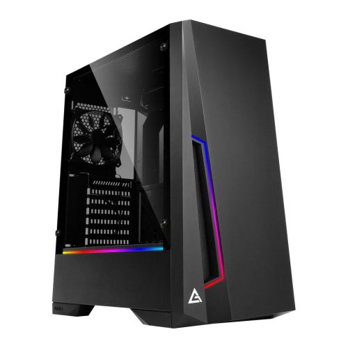 Antec DP501 Dark Phantom Gaming Case with Window, ATX, No PSU, Tempered Glass, ARGB Strips & Built-in Controller