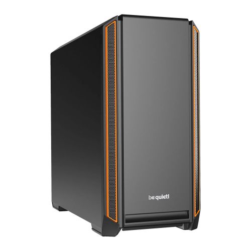 Be Quiet! Silent Base 601 Gaming Case, E-ATX, No PSU, 2 x Pure Wings 2 Fans, PSU Shroud, Orange Trim