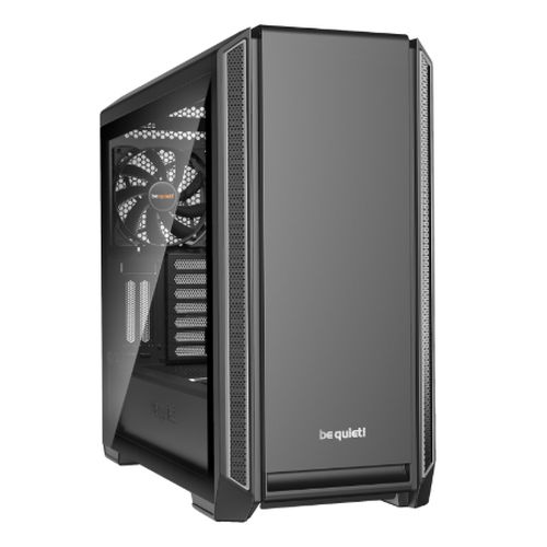 Be Quiet! Silent Base 601 Gaming Case with Window, E-ATX, No PSU, 2 x Pure Wings 2 Fans, PSU Shroud, Silver Trim