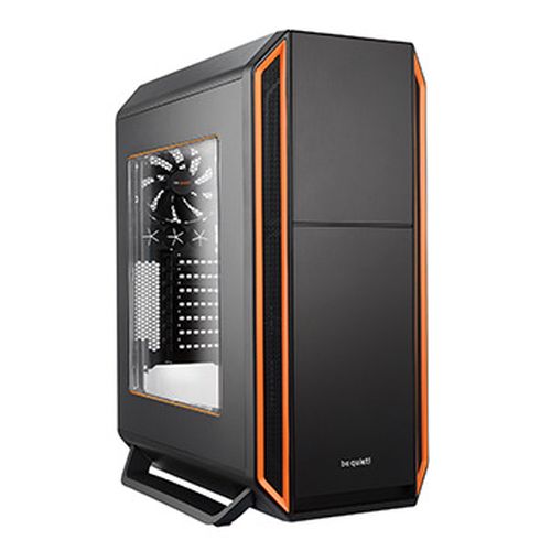 Be Quiet! Silent Base 800 Gaming Case with Window, ATX, No PSU, Tool-less, 3 x Pure Wings 2 Fans, Orange Trim