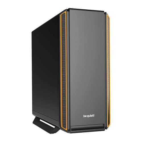 Be Quiet! Silent Base 801 Gaming Case, E-ATX, No PSU, 3 x Pure Wings 2 Fans, PSU Shroud, Orange Trim