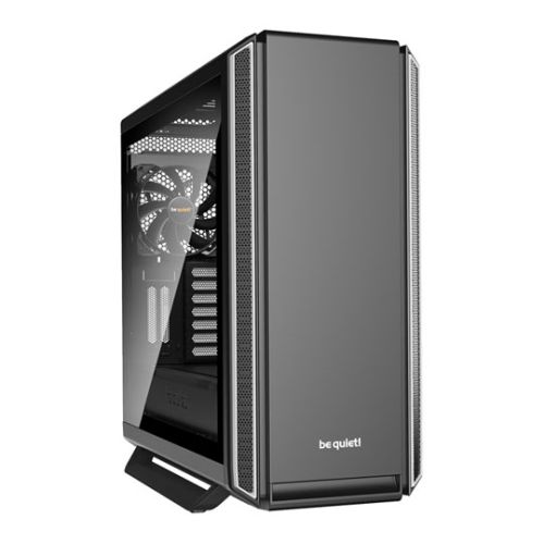 Be Quiet! Silent Base 801 Gaming Case with Window, E-ATX, No PSU, 3 x Pure Wings 2 Fans, PSU Shroud, Silver Trim