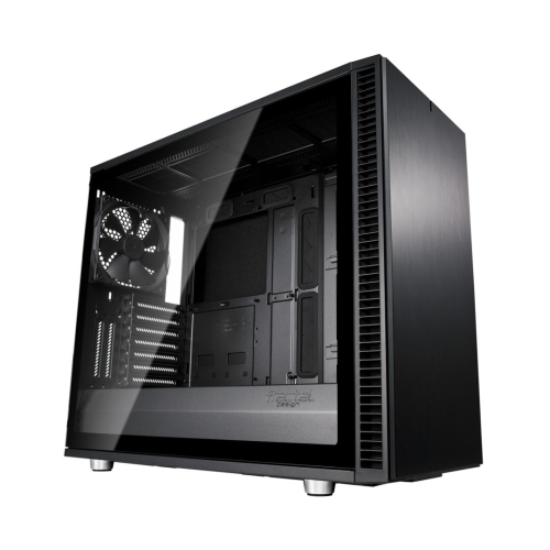 Fractal Design Define S2 (Blackout) Gaming Case w/ Light Tint Glass Window, E-ATX, Sound Dampening, PSU Shroud, Optional Top Filter, 3 Fans, USB-C