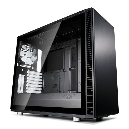 Fractal Design Define S2 (Black) Gaming Case w/ Light Tint Glass Window, E-ATX, Sound Dampening, PSU Shroud, Optional Top Filter, 3 Fans, USB-C