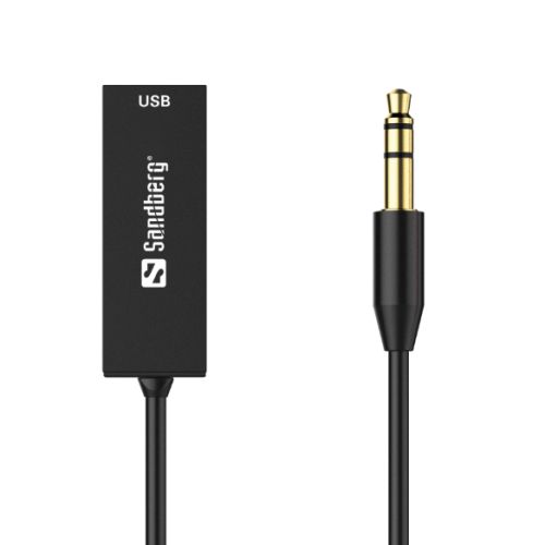 Sandberg Bluetooth 5.0 Audio Link through 3.5 mm Jack, USB Powered, 5 Year Warranty