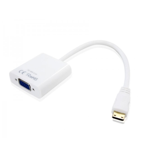 Approx (APPC20) Mini HDMI to VGA Converter Cable, White
