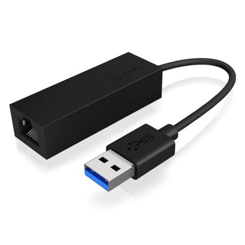 Icy Box Usb 3.0 Type-A To Gigabit Ethernet Adapter  Emi Shielding