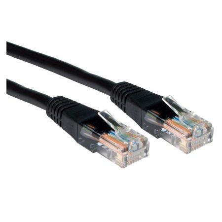 Spire Moulded CAT5e Patch Cable, 3 Metres, Full Copper, Black