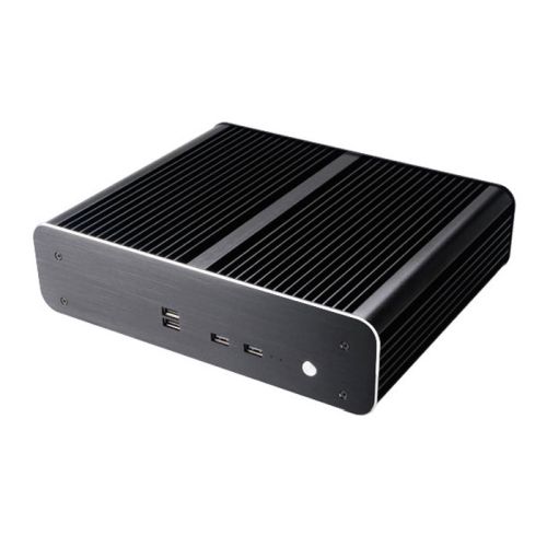 Akasa Euler TX Thin Mini ITX Case, No PSU, Fanless, Aluminium, VESA Mountable
