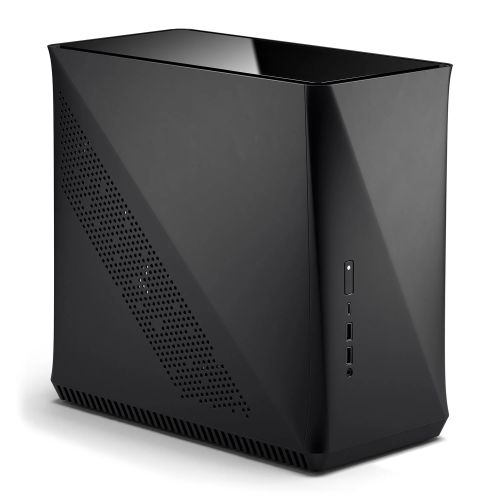Fractal Design Era ITX (Carbon TG) Compact Case w/ Glass Top Panel, Mini ITX, ATX/SFX PSU & 295mm GPU Support, 240mm Watercooling, USB-C