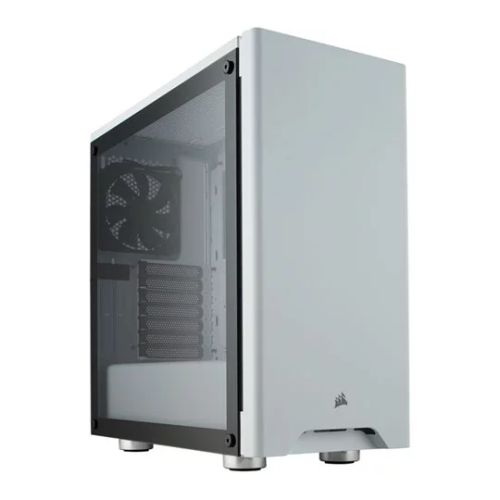 Corsair Carbide Series 275R Gaming Case with Tempered Glass Window, ATX, 2 x 12cm Fans, White