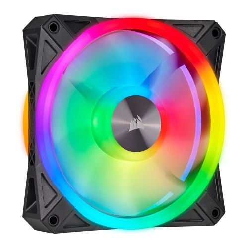 Corsair iCUE QL120 12cm PWM RGB Case Fan, 34 ARGB LEDs, Hydraulic Bearing