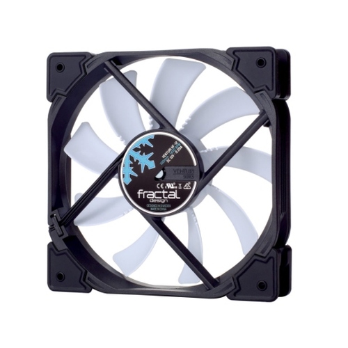 Fractal Design Venturi HF-12 12cm Case Fan, Fluid-Dynamic Bearing, Counter-balanced Magnet, 1400 RPM, Black/White