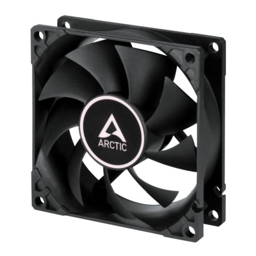 Arctic F8 8cm Case Fan, Black, 9 Blades, Fluid Dynamic, 6 Year Warranty