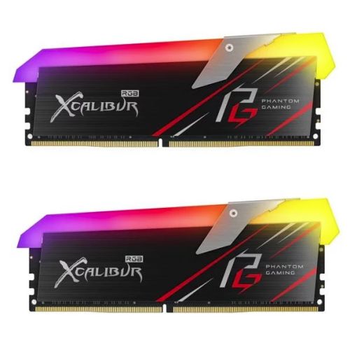 Asrock T-FORCE XCALIBUR Phantom RGB LED 16GB Kit (2 x 8GB), DDR4, 3200MHz (PC4-25600), CL16, XMP 2.0, DIMM Memory
