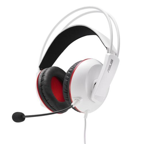 Asus CERBERUS ARCTIC Gaming Headset, 60mm Drivers, Full-size Cushions, Dual-mic, Braided Cable