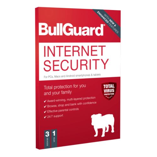 Bullguard Internet Security 2020 Retail, 3 User - Single, PC, Mac & Android, 1 Year