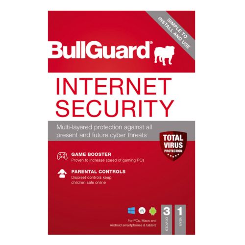 Bullguard Internet Security 2021 Retail 10 Pack - 10 x 3 User Licences - 1 Year - Pack, PC, Mac & Android