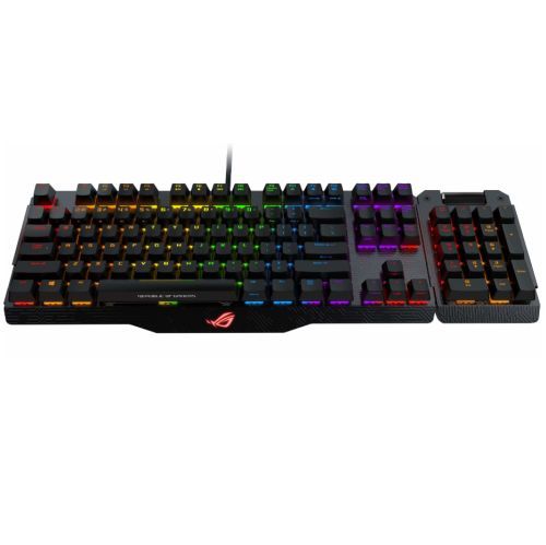 Asus ROG CLAYMORE Mechanical Gaming Keyboard, Brown Cherry MX RGB, Fully Programmable Keys, Aura Sync, Detachable Numpad