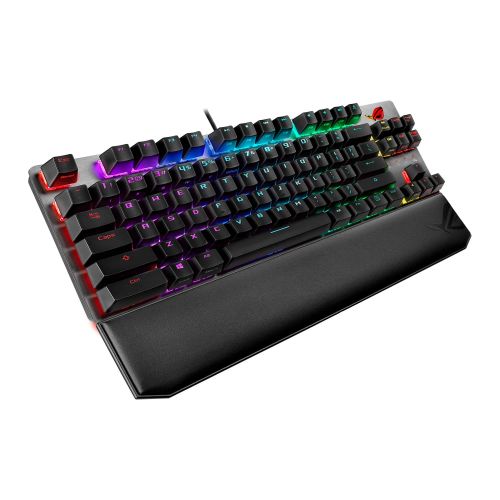 Asus ROG STRIX SCOPE TKL DELUXE Mechanical RGB Gaming Keyboard, Cherry MX Red, Stealth Key, Quick-Toggle Switch, Aura Sync, Ergonomic Wrist Rest