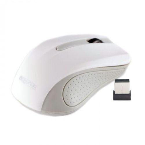 Approx Wireless Optical Mouse, 1200 DPI, Nano USB, White & Grey