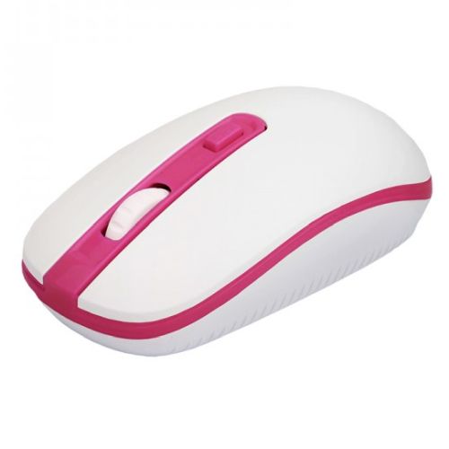 Approx APPWMVWP Wireless Optical Mouse, 800 - 1600 DPI, Nano USB, White & Pink