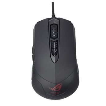 Asus ROG GX860 Buzzard Laser Gaming Mouse, Wired, Omron Switches, Programmable, 5600 DPI, LED