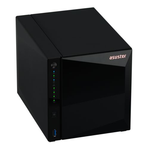 ASUSTOR AS3304T DRIVESTOR 4 Pro 4-Bay NAS Enclosure (No Drives), Quad Core CPU, 2GB DDR4, USB3, 2.5GB LAN, Rose Gold Logo