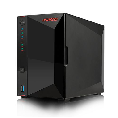 ASUSTOR NIMBUSTOR 2 (AS5202T) 2-Bay NAS Enclosure, Dual Core 2.7GHz CPU, 2GB DDR4, USB3.2, 2.5 GbE Ports, Diamond-cut Exterior