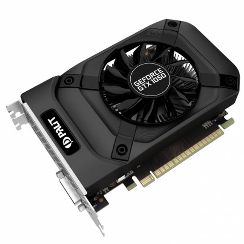 Palit GTX1050 StormX, 2GB DDR5, PCIe3, DVI, HDMI, DP, 1455MHz Clock, Compact
