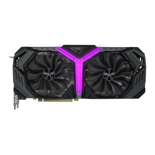 Palit RTX2080 SUPER GameRock, 8GB DDR6, HDMI, 3 DP, USB-C, 1815MHz Clock, NVLink, 0-dB Tech, RGB Lighting