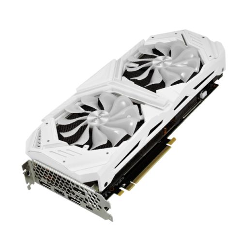 Palit RTX2080 SUPER White GameRock Premium, 8GB DDR6, HDMI, 3 DP, USB-C, 1860MHz Clock, NVLink, 0-dB Tech, RGB Lighting