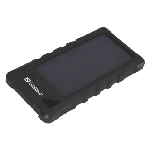 Sandberg (420-35 ) Outdoor Solar Powerbank 16000, 16,000mAh, USB & Solar Charging, 2 x USB-A, Flashlight, Dust, Shock & Waterproof, 5 Year Warranty