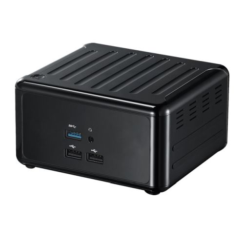 Asrock 4X4 BOX-V1000M Faned Embedded BOX Barebone, Ryzen V1605B CPU, M.2/SATA, HDMI, 2x DP, Dual LAN, USB 3.2 - No RAM, Storage or O/S