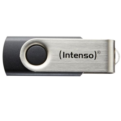 Intenso 16GB USB 2.0 Memory Pen, Basic Line, Black & Silver