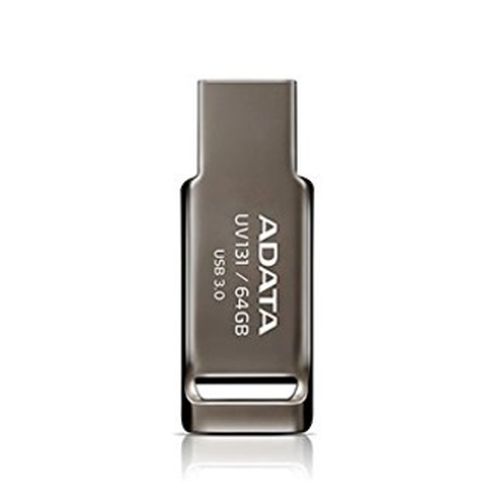 ADATA 64GB USB 3.0 Memory Pen, Capless, Chromium Grey