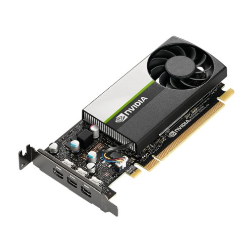 PNY NVidia T400 Professional Graphics Card, 2GB DDR6, 384 Cores, 3 miniDP 1.4 (3 x DP adapters), Low Profile (Bracket Included)
