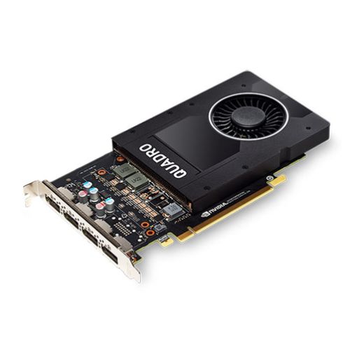 PNY Quadro P2000 Professional Graphics Card, 5GB DDR5, 4 DP 1.4 (4 x DVI adapters)